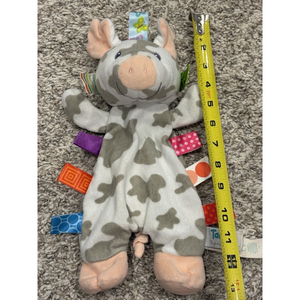 Mary Meyer TaGgies Patches PIG Lovey Under-Stuffed 12" Soft Plush Baby Toy Tags